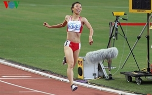 Do Thi Thao took second place in the women's 800m (Photo: vov.vn)