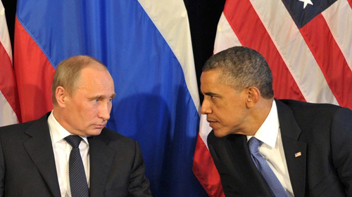 Tổng thống Nga Vladimir Putin (trái) và Tổng thống Mỹ Barack Obama. Ảnh: Gettyimages