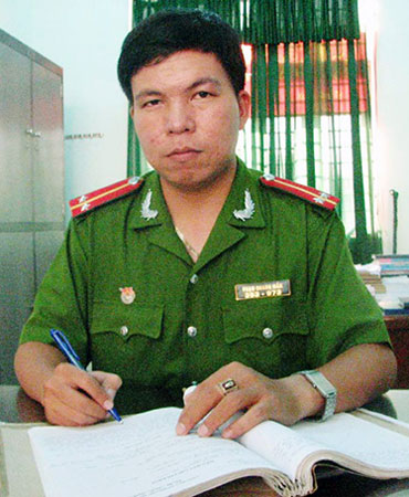 Trung úy Phạm Quang Mẫn.