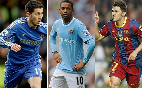 20. Eden Hazard = Robinho = David Villa = Diego CostaGiá trị các thương vụ này đều là 32 triệu bảng