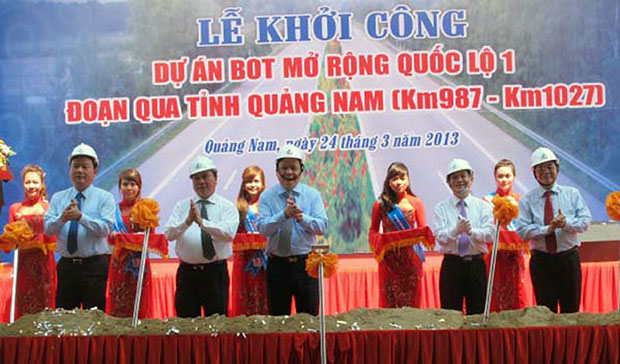 Phó Thủ tướng Chính phủ Nguyễn Xuân Phúc dự lễ khởi công dự án nâng cấp quốc lộ 1A của Cienco5.