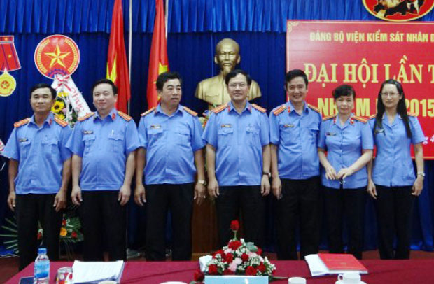 Ban Chấp hành Đảng bộ Viện KSND thành phố nhiệm kỳ 2015-2020.