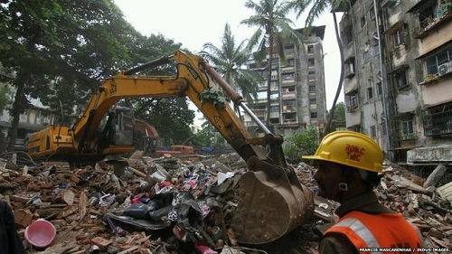 The three-storey building was more than 50 years old