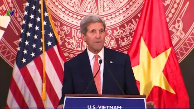 Ngoại trưởng John Kerry phát biểu tại Hội thảo.