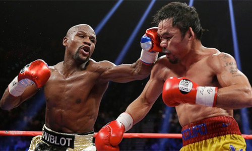 Mayweather đang rất tự tin, nhất là sau khi đánh bại võ sĩ Manny Pacquiao hồi tháng năm vừa qua. Ảnh: AP.