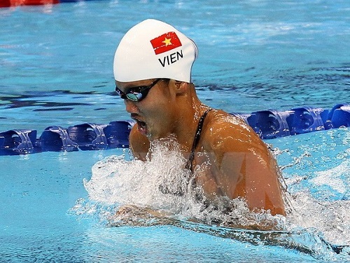 Swimmer Nguyen Thi Anh Vien (Photo: VNA)