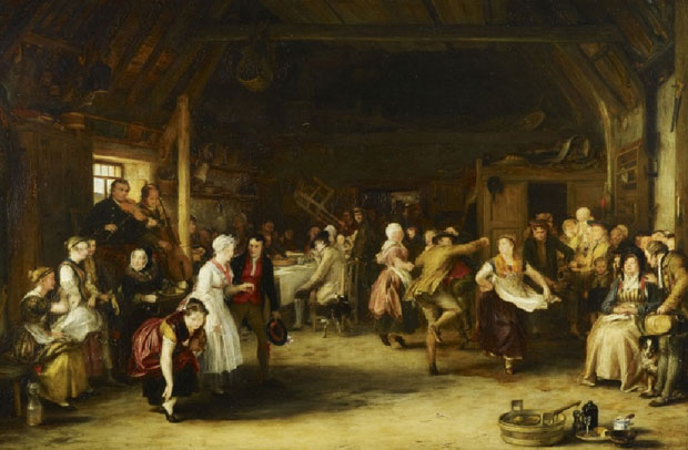 Đám cưới truyền thống - tranh của Sir David Wilkie.