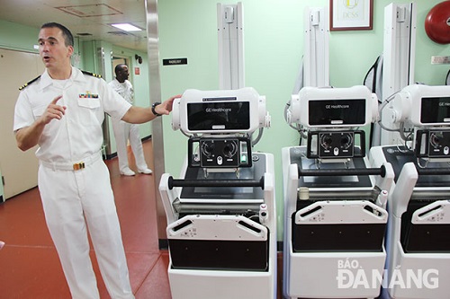  A total of 4 mobile x-ray machines are available on the ship