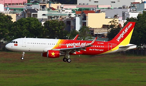 A VietJet Air plane is seen in this file photo. Tuoi Tre