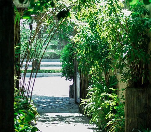 Entrance to the coffee shop