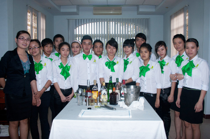 Students from the Da Nang Vocational Tourism College