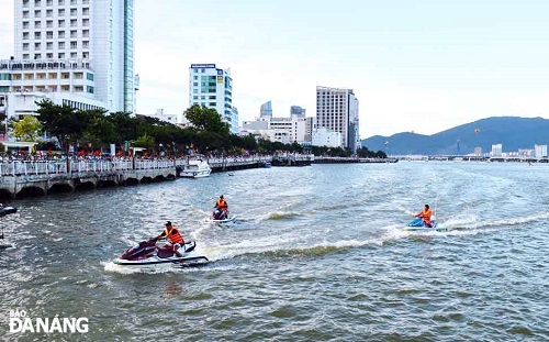 Athletes preparing for last year's water skiing show 