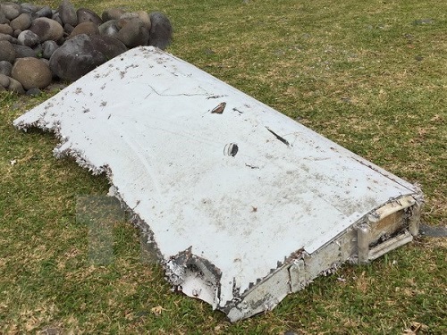 The wing part of MH370 found in Reunion Island on July 29 