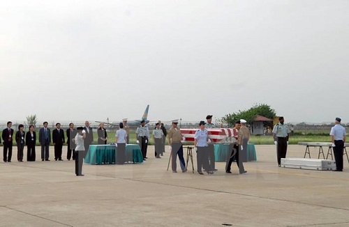 The repatriation ceremony (Photo: VNA)