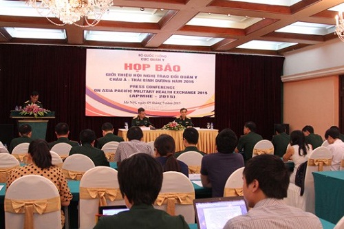 The APMHE-2015 is introduced at a press conference in Hanoi on September 9 (Photo:mod.gov.vn)