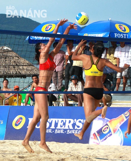 Beach volleyball is one of the beach sports at ABG 5