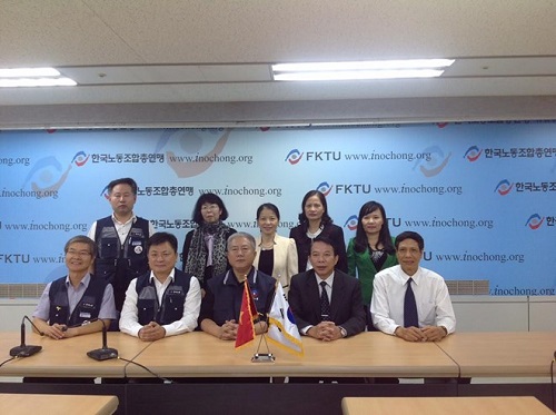 VGCL and FKTU representatives at their working session 