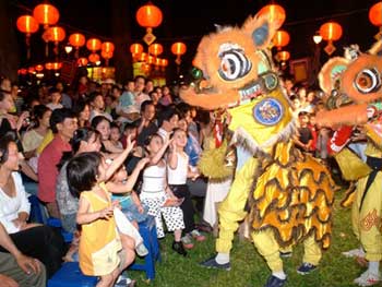 Lion dancing