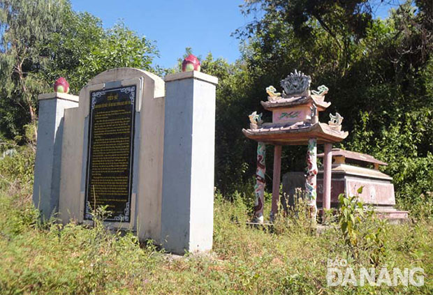 Hiện nay, để xây dựng Khu công nghệ cao Đà Nẵng, mộ của chiến tướng Hồ Học đã được quy hoạch về Nghĩa trang xã Hòa Liên. Ảnh: L.T