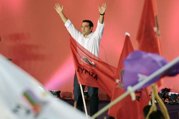 Cựu Thủ tướng Alexis Tsipras muốn trở lại nắm quyền. 						    Ảnh: AFP