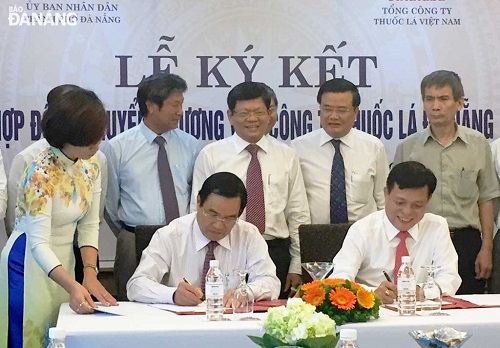 The signing ceremony