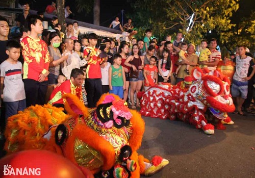   … and an impressive lion dance 