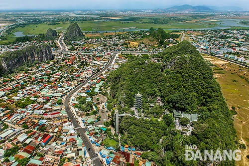 Ngu Hanh Son District viewed from above