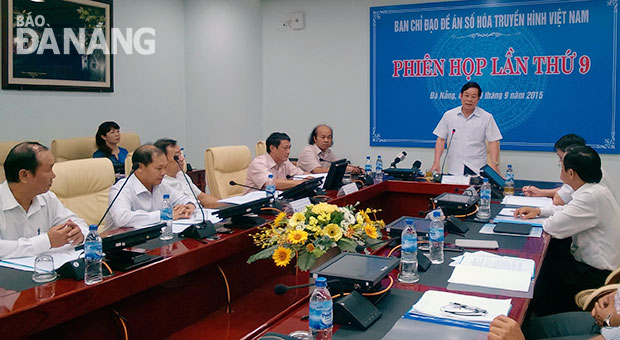 Bộ trưởng Bộ Thông tin và Truyền thông Nguyễn Bắc Son phát biểu kết luận cuộc họp. Ảnh: HOÀNG HÂN