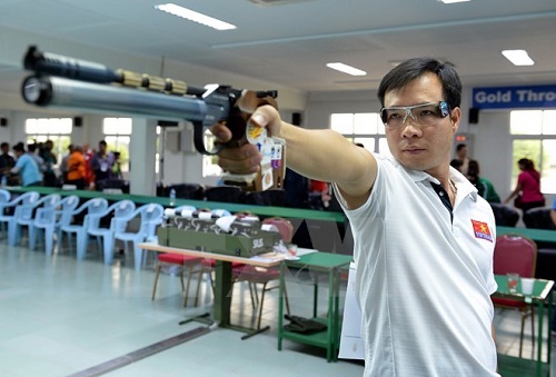 Shooter Hoang Xuan Vinh. (Source: VNA)