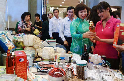 Regional businesses’ products on display at the event