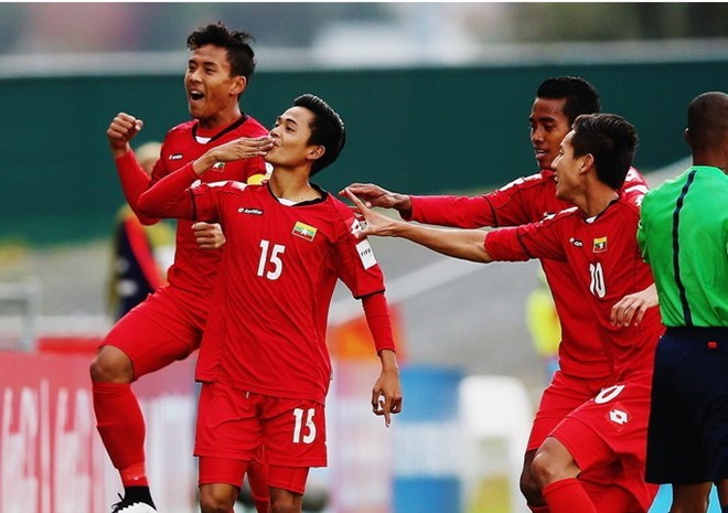 Các cầu thủ trẻ của Myanmar. (Nguồn: Getty Images)