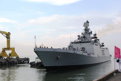 The Indian Navy Ship INS Sahyadri