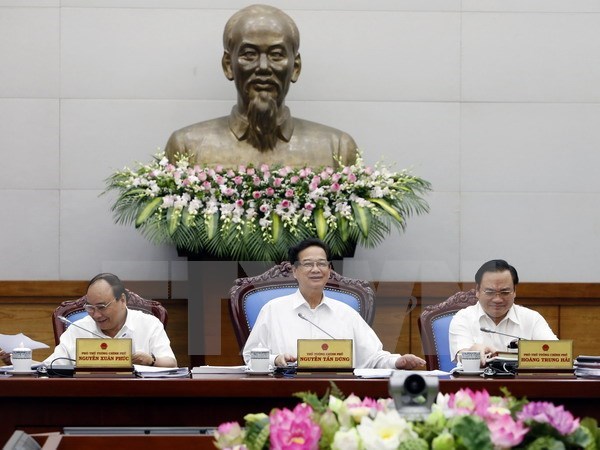 Thủ tướng Nguyễn Tấn Dũng chủ trì Phiên họp Chính phủ thường kỳ tháng 9.