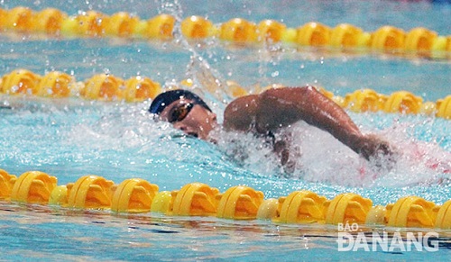 Swimmer Lam Quang Nhat from Ho Chi Minh City