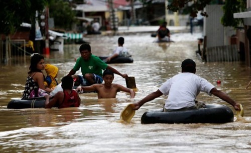 With rains still falling, the risk of flooding is even greater than during typical typhoons