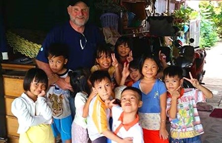 Children and orphans at the Hanh Phuc House in Binh Chanh District, HCM City