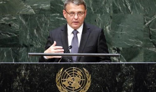 Lubomir Zaoralek, Minister of Foreign Affairs of the Czech Republic, is seen in this file photo. Reuters