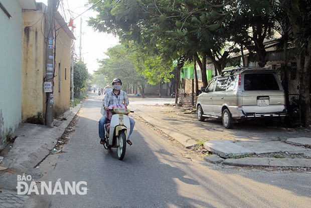 Đường Lê Duy Đình, đoạn dẫn ra đường Nguyễn Tri Phương, sẽ được mở nút thắt cổ chai trong khoảng 2 tháng tới.