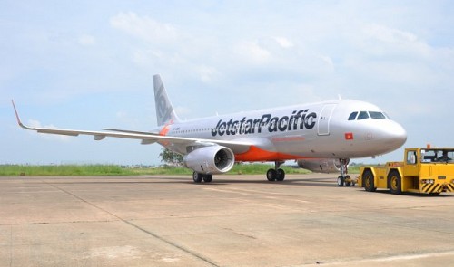 A Jetstar Pacific plane sits on the tarmac at Tan Son Nhat International Airport in Ho Chi Minh City. Tuoi Tre