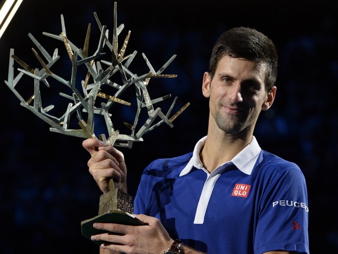 Djokovic lần thứ tư vô địch Paris Masters. (Nguồn: AFP/Getty Images)