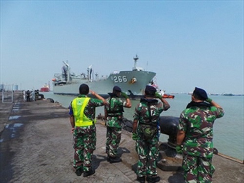 Indonesian naval solders. (Photo: AAP)