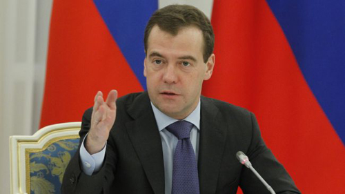 Thủ tướng Nga Dmitry Medvedev.