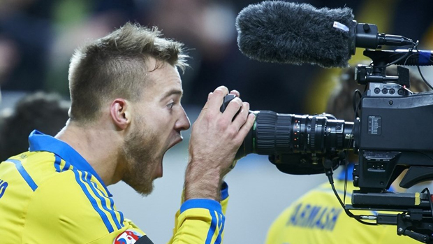 Yarmolenko đã đóng góp rất lớn vào chiến thắng của Ukraine trước Slovenia ở trận play-off lượt đi.