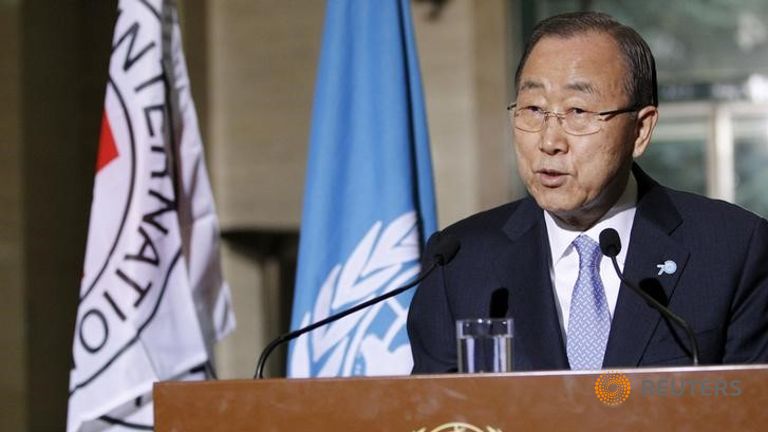 Tổng thư ký Liên Hiệp Quốc Ban Ki-moon sẽ thăm Triều Tiên trong tuần này. Ảnh: Reuters