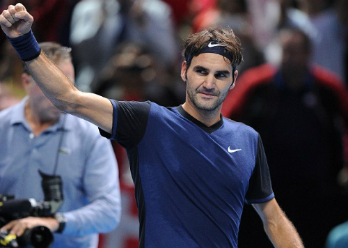 Federer hiếm khi để râu khi thi đấu.