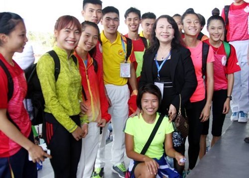 The Vietnamese team to the 2015 ASEAN School Games (Source: vietnamnet.vn)
