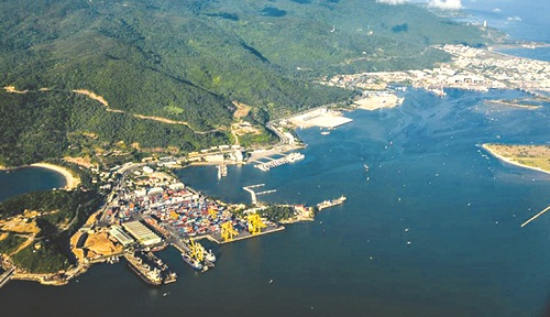  A corner of Da Nang’s SonTra Peninsula from above