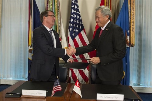 Singapore and the US signed a defence cooperation agreement (DCA) in Washington on December 8 (Source:defence.gov)