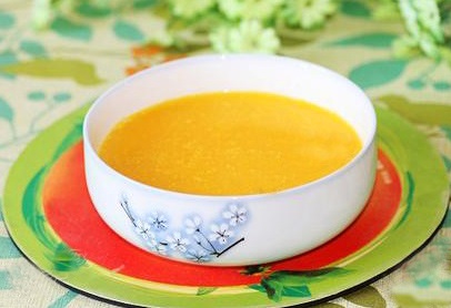 ... and creamy pumpkin soup.