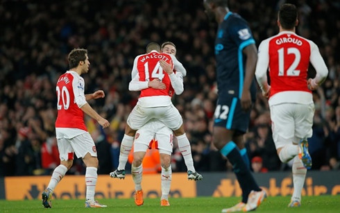 Arsenal giành chiến thắng 2-1 trước Man City. (Ảnh: GT)